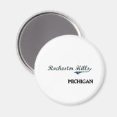 Aimant Classic de Rochester Hills Michigan City (Recto/Verso)