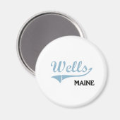 Aimant Classic de Wells Maine City (Recto/Verso)
