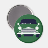 Aimant Classic Green Morris Mini Cooper (Recto/Verso)