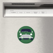 Aimant Classic Green Morris Mini Cooper (In Situ (Lave-vaisselle))