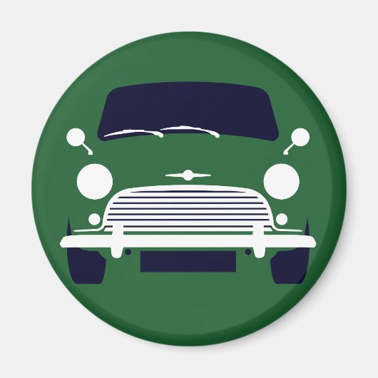 Aimant Classic Green Morris Mini Cooper (Devant)