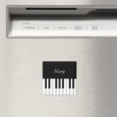 Aimant Classic Piano Keyboard Personalized (In Situ (Lave-vaisselle))