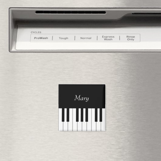 Aimant Classic Piano Keyboard Personalized (In Situ (Lave-vaisselle))