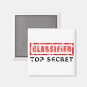 Aimant Classifié Top Secret (Recto/Verso)