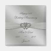 Aimant classique de 25e anniversaire Mariage en ar (Devant)