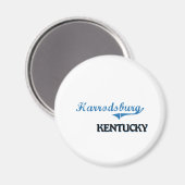 Aimant Classique de la ville de Harrodsburg (Recto/Verso)