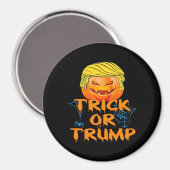 Aimant Classique de Trumpkin d'Halloween (Recto/Verso)
