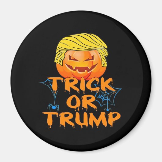 Aimant Classique de Trumpkin d'Halloween (Devant)