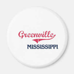 Aimant Classique de ville de Greenville Mississippi