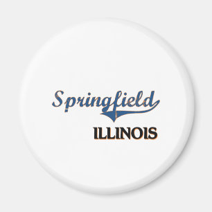 Aimant Classique de ville de Springfield l'Illinois