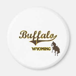 Aimant Classique de ville du Wyoming de Buffalo