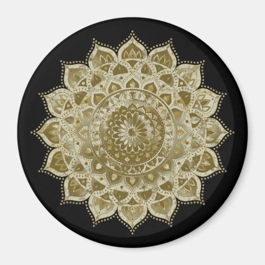 Aimant Classique Mandala Inde Style 4 (Devant)