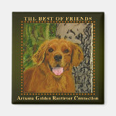 Aimant classique Olive Golden Retriever (Devant)