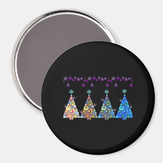 Aimant Classique Peekaboo Reindeer (Recto/Verso)