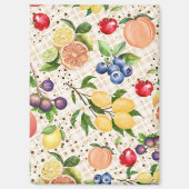Aimant Classy beautiful botanical pattern beige (Recto)