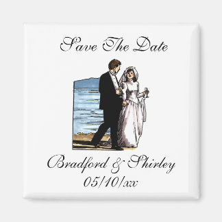 Aimant Classy Enregistrer La Date Plage Mariage Destinati