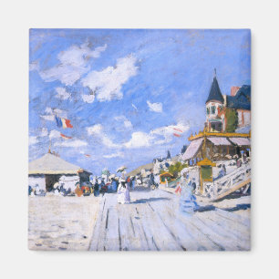 Aimant Claude Monet : À la plage de Trouville