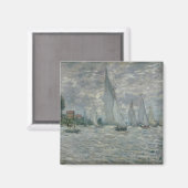 Aimant Claude Monet | Bateaux ou Regatta à Argenteuil (Recto/Verso)