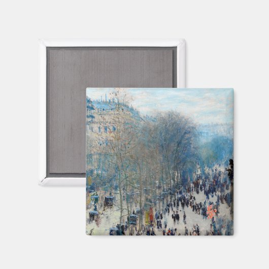 Aimant Claude Monet Boulevard des Capucines (Recto/Verso)