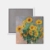 Aimant Claude Monet - Bouquet de tournesols (Recto/Verso)