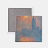Aimant Claude Monet - Chambres du Parlement Londres (Recto/Verso)