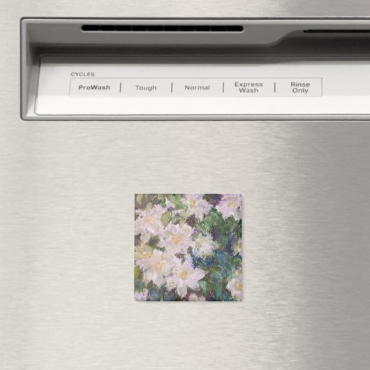 Aimant Claude Monet - Clematis blanc (In Situ (Lave-vaisselle))