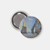 Aimant Claude Monet Cliffs at Etretat Impressionist Paint (Recto/Verso)