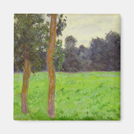 Aimant Claude Monet | Deux Arbres dans la Prairie (Devant)
