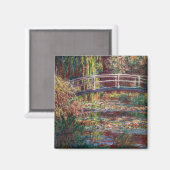 Aimant Claude Monet - Eau Lily étang, Harmonie rose (Recto/Verso)