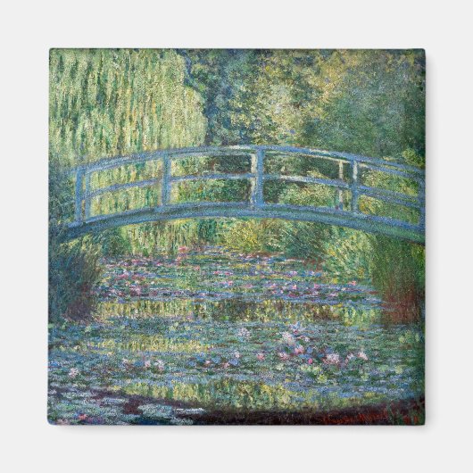 Aimant Claude Monet - Eau Lily étang, Harmonie verte (Devant)