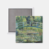 Aimant Claude Monet - Etang Lily et Pont Japonais (Recto/Verso)