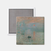 Aimant Claude Monet Impression Soleil levant (soleil leva (Recto/Verso)