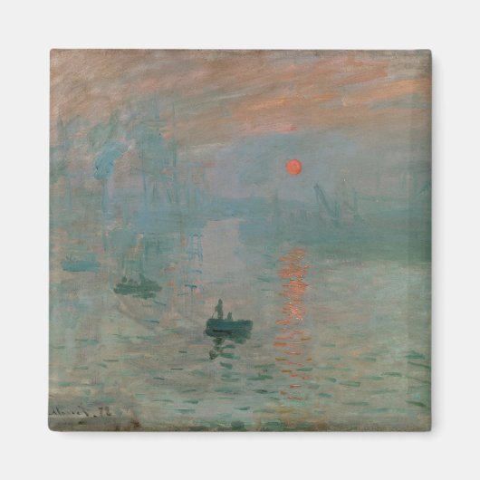 Aimant Claude Monet Impression Soleil levant (soleil leva (Devant)