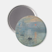 Aimant Claude Monet Impression Sunrise Soleil Levant (Recto/Verso)