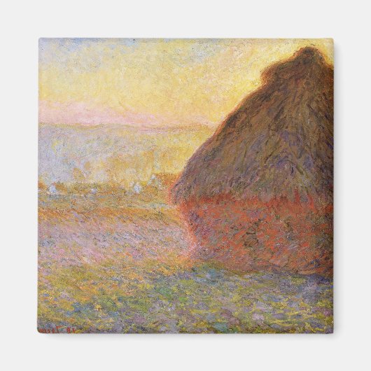 Aimant Claude Monet Impressionniste Peinture Graystaks I (Devant)