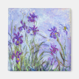 Aimant Claude Monet - Iris Mauves / Iris Mauves