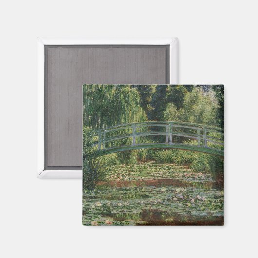 Aimant Claude Monet Japon Footbridge & Water Lily Pool (Recto/Verso)