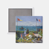 Aimant Claude Monet - Jardin de Sainte-Adresse (Recto/Verso)