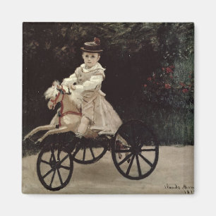 Aimant Claude Monet Jean Monet sur son cheval de