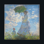 Aimant Claude Monet - La Promenade, Femme avec un Parasol<br><div class="desc">La Promenade,  Femme avec un Parasol / Madame Monet et son fils / La Promenade / La Femme a l'ombrelle - Claude Monet,  1875</div>