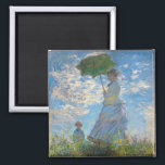 Aimant Claude Monet - La Promenade, Femme avec un Parasol<br><div class="desc">La Promenade,  Femme avec un Parasol / Madame Monet et son fils / La Promenade / La Femme a l'ombrelle - Claude Monet,  1875</div>