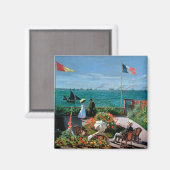 Aimant Claude Monet | La Terrasse à Sainte-Adresse, 1867 (Recto/Verso)