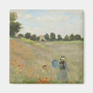 Aimant Claude Monet Le Champ de coquelicots près d'Argent