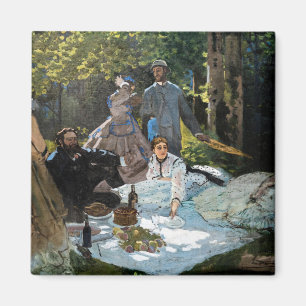Aimant Claude Monet - Le Déjeuner sur l'herbe, panneau de