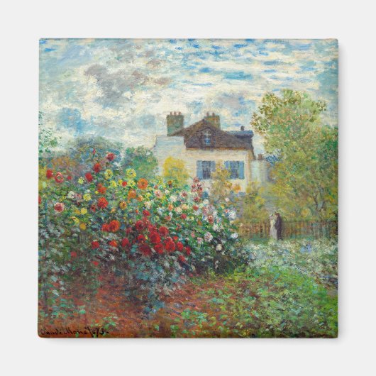 Aimant Claude Monet - Le Jardin de l'Artiste à Argenteuil (Devant)
