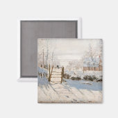 Aimant Claude Monet - Le Magpie (Recto/Verso)