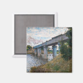 Aimant Claude Monet - Le pont ferroviaire à Argenteuil (Recto/Verso)