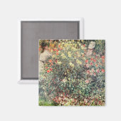Aimant Claude Monet | Les femmes dans les fleurs, 1875 (Recto/Verso)