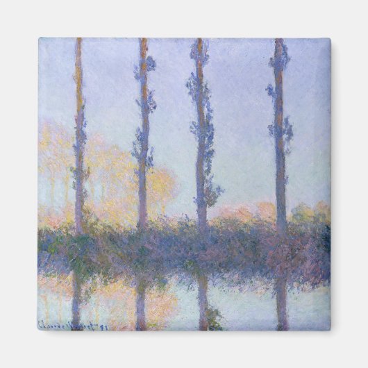 Aimant Claude Monet | Les Quatre Trees (Devant)