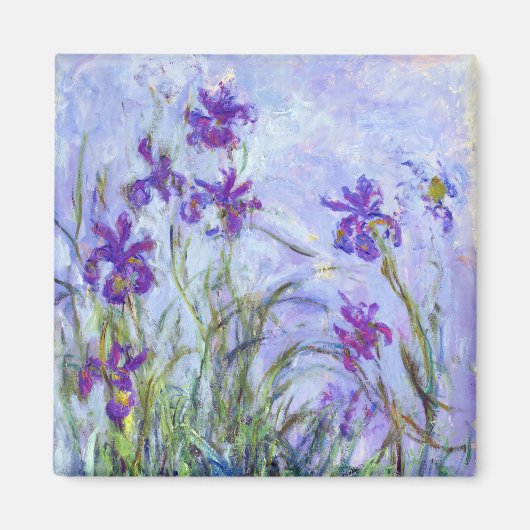 Aimant Claude Monet - Lilac Irises / Iris Mauves (Devant)